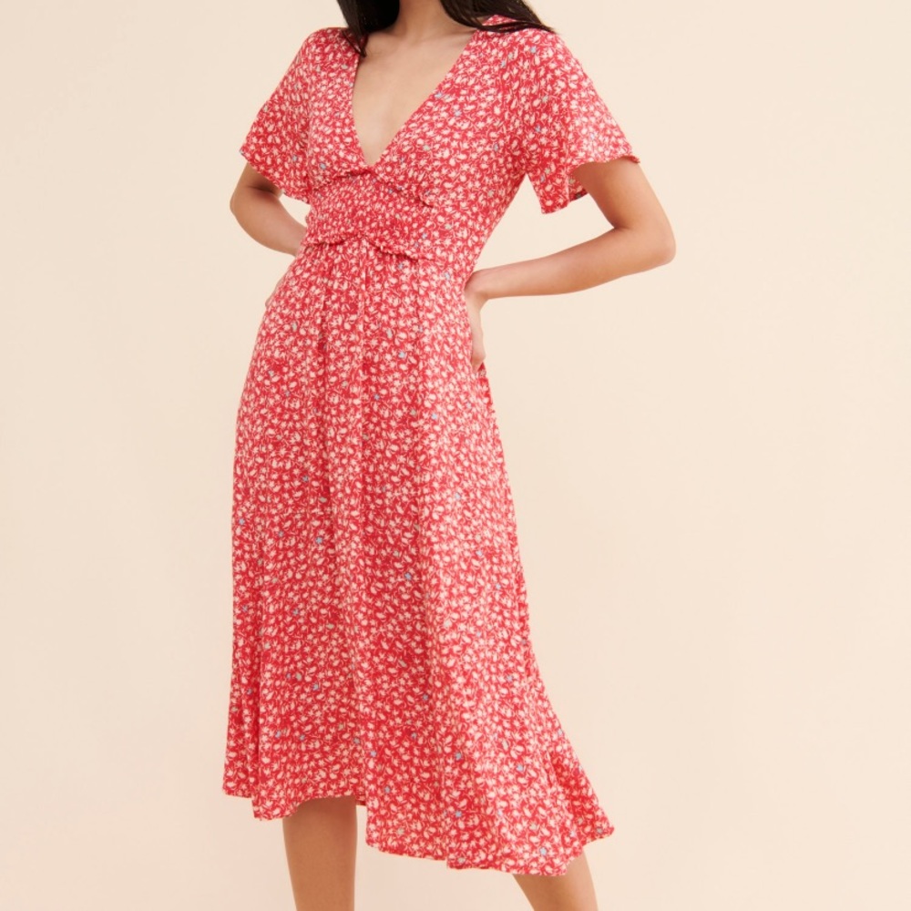 In Full Bloom MIDI Dress